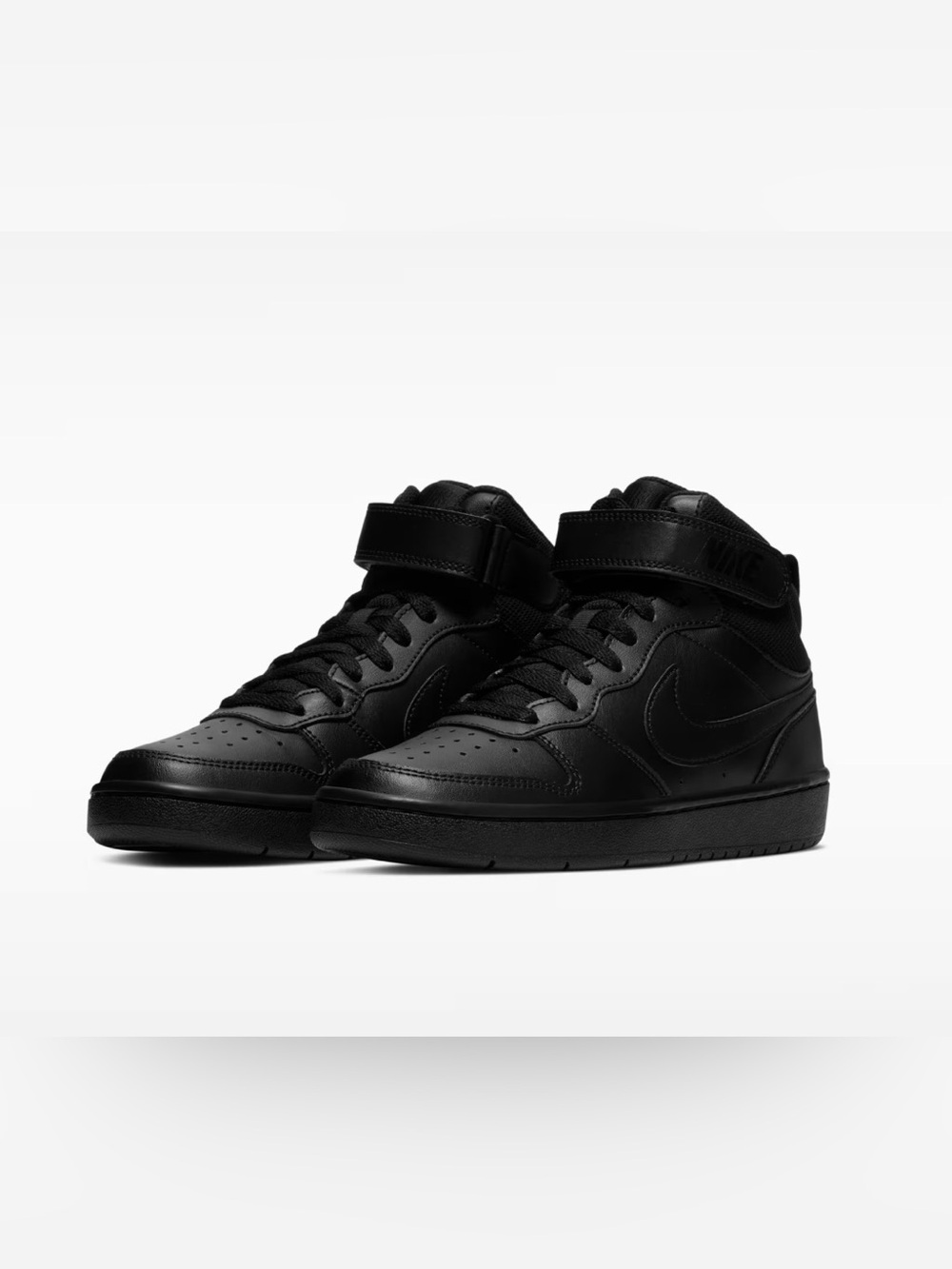 Nike Air Force 1 Mid Men’s Black High-Top Strap Sneakers Size 9